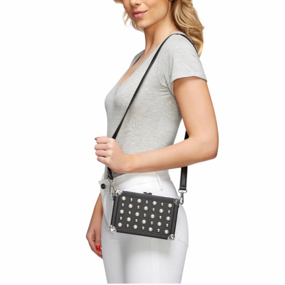 Sam Edelman Shayna Black Embellished Crossbody Bag - Picture 2 of 7
